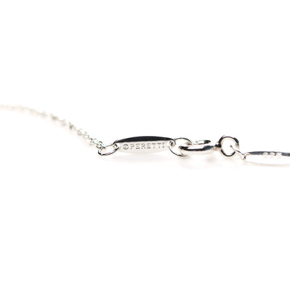 Tiffany Sterling Silver Diamond .09ct Elsa Peretti Diamonds by the Yard Pendant Necklace 6 of 7
