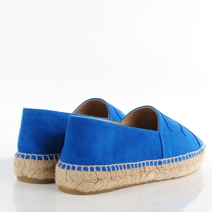 Chanel Suede Lambskin CC Espadrilles 38 Blue 9 of 18