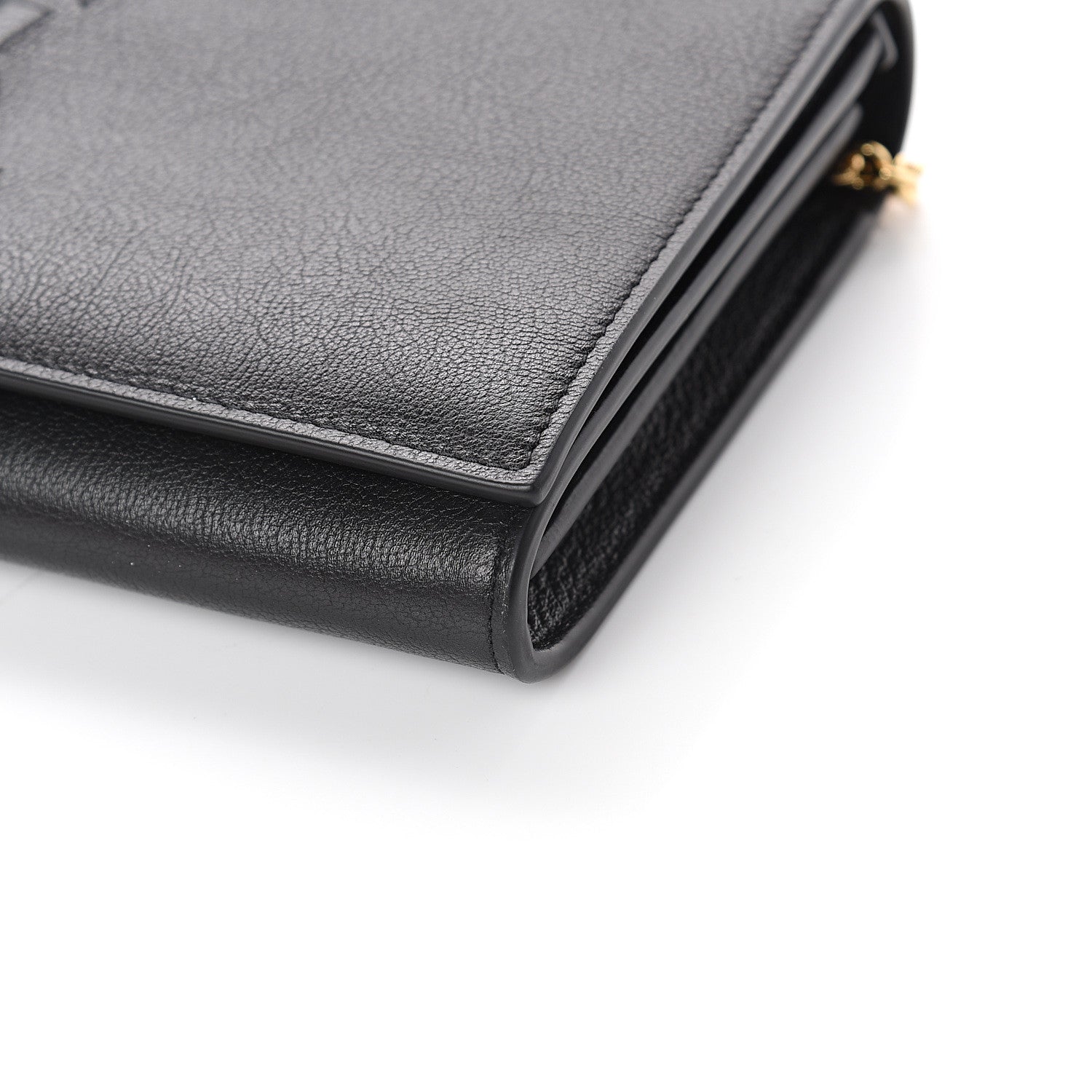 Saint Laurent Calfskin Monogram Belle de Jour Chain Clutch Black 8 of 8