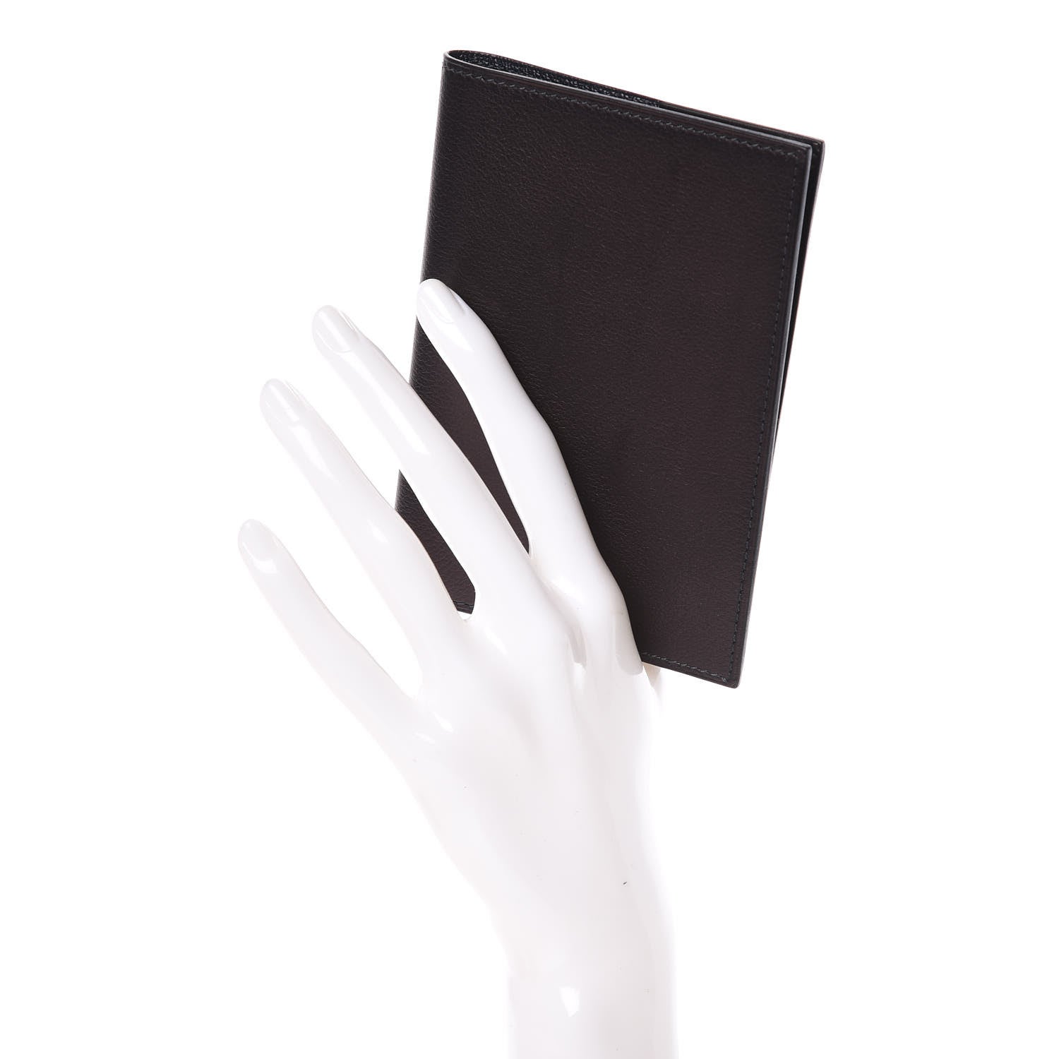 Hermes Evergrain MC2 Magellan Passport Holder Black 2 of 8
