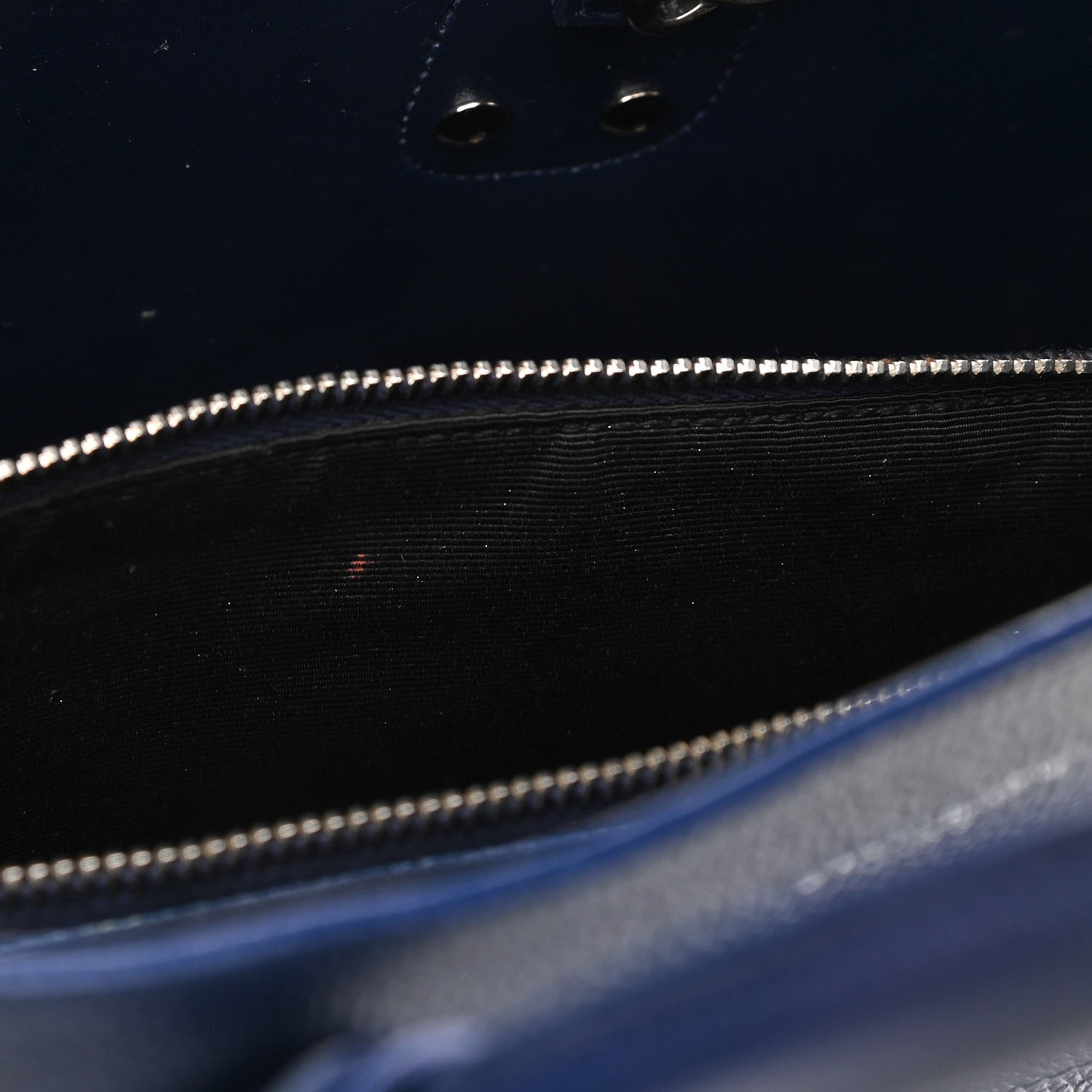 Saint Laurent Grained Calfskin Small Sac De Jour Navy 9 of 10
