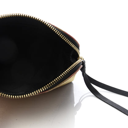 Burberry House Check Sequin Peyton Pouch Bag Gold Black 7 of 9