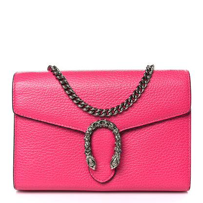 Gucci Dollar Calfskin Crystal Mini Dionysus Chain Wallet Box Pink 1 of 9