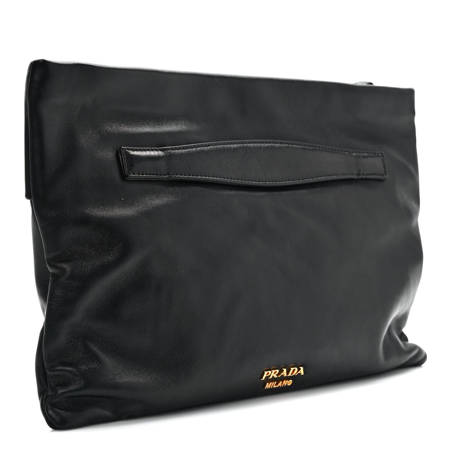 Prada Nappa Zip Clutch Black 3 of 9
