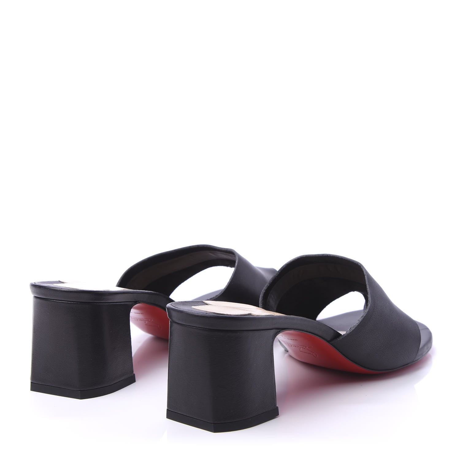 Christian Louboutin Calfskin Viberta 55 Mule 40.5 Black 4 of 8