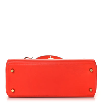 Hermes Evercolor Kelly Retourne 28 Orange Poppy 6 of 41