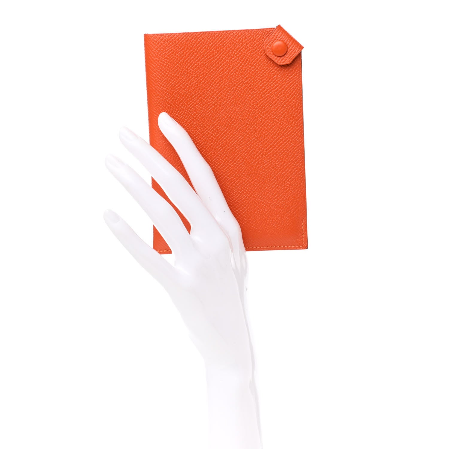 Hermes Epsom Tarmac PM Passport Holder Orange 2 of 7
