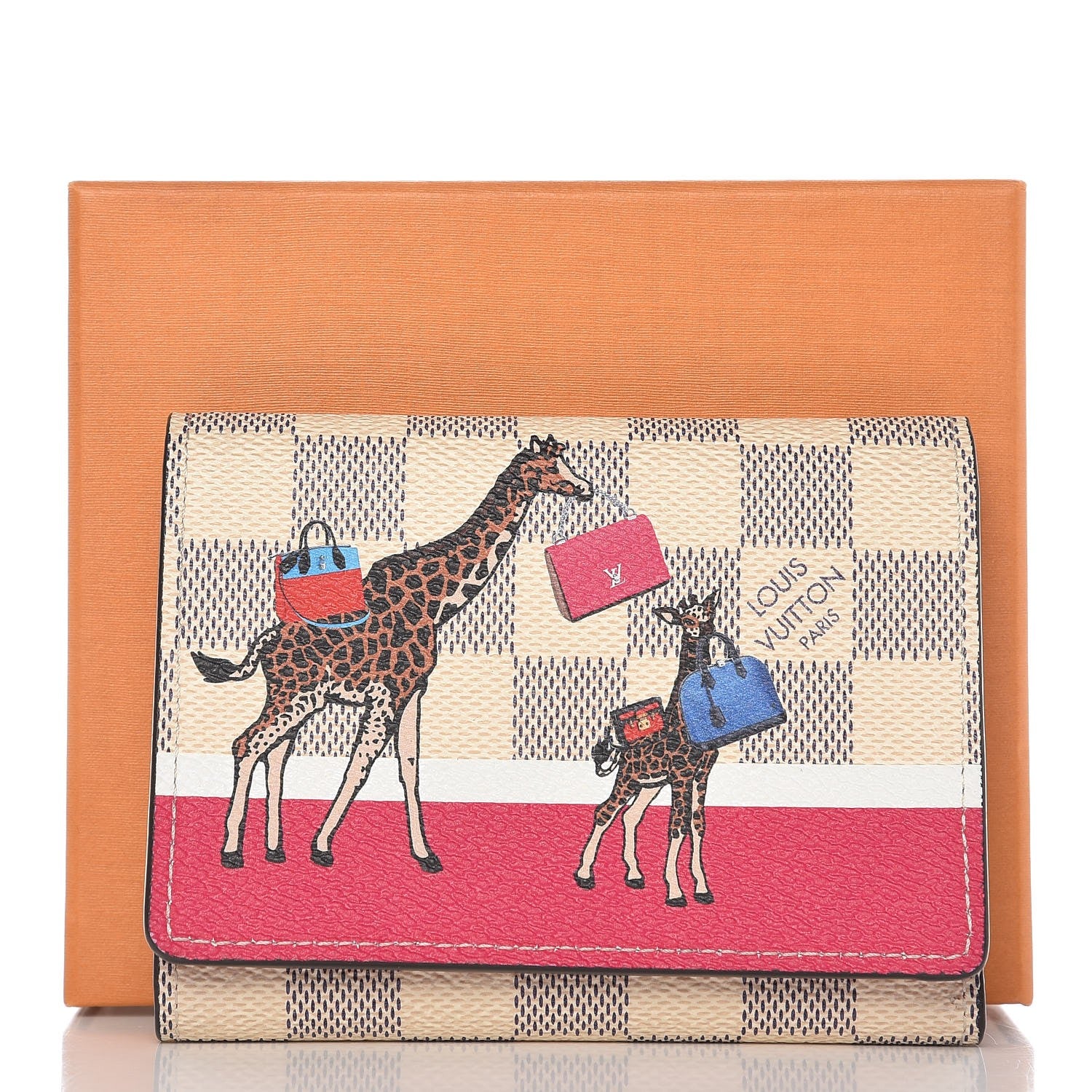 Louis Vuitton Damier Azur 2017 Christmas Animation Victorine Wallet 8 of 8