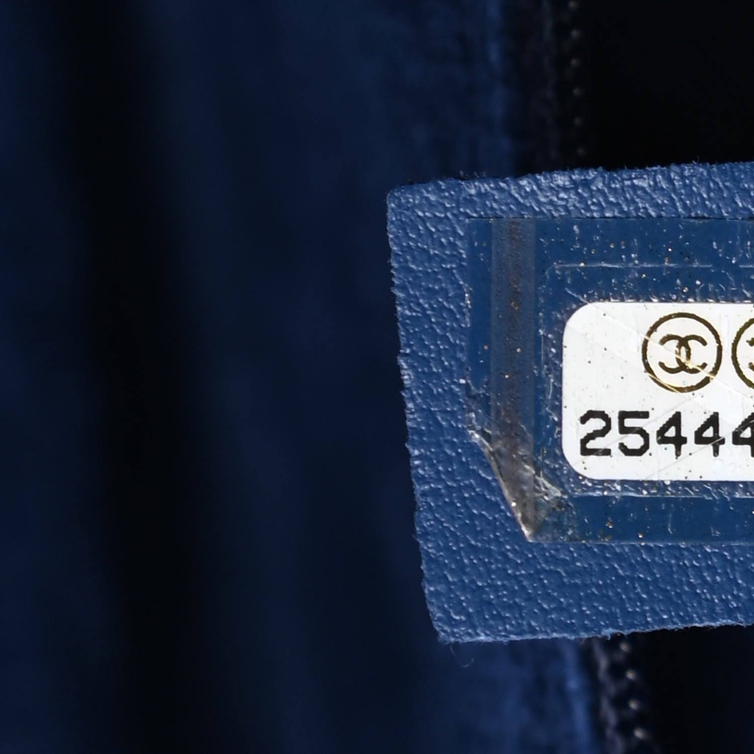 Chanel Caviar Small Studded Deauville Tote Navy 7 of 12