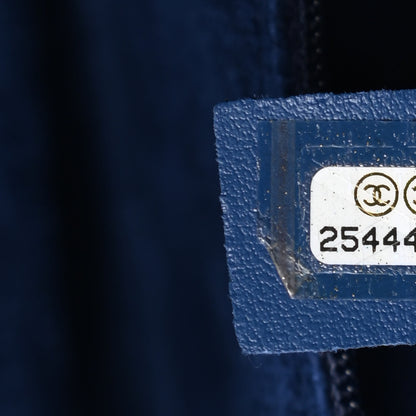 Chanel Caviar Small Studded Deauville Tote Navy 7 of 12