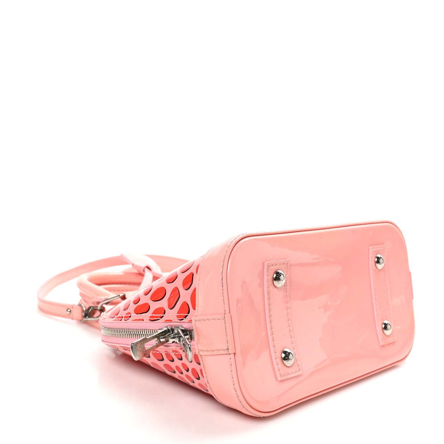 Louis Vuitton Vernis Jungle Dots Alma BB Sugar Pink Poppy 4 of 11