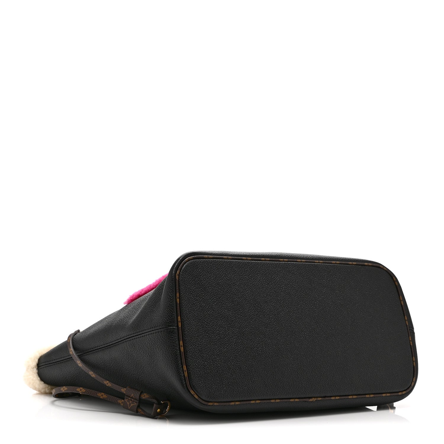 Louis Vuitton Calfskin Monogram Teddy Neverfull MM Black 5 of 10
