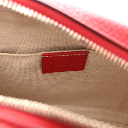 Gucci Pebbled Calfskin Small Soho Disco Bag Tabasco Red 6 of 11