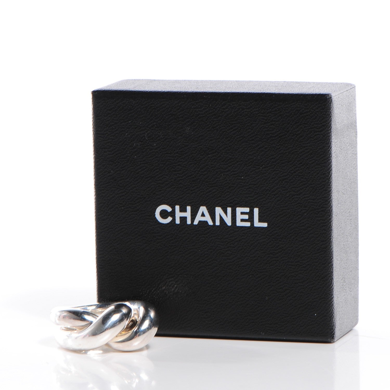 Chanel Sterling Silver Knot Ring 5.5 3 of 5