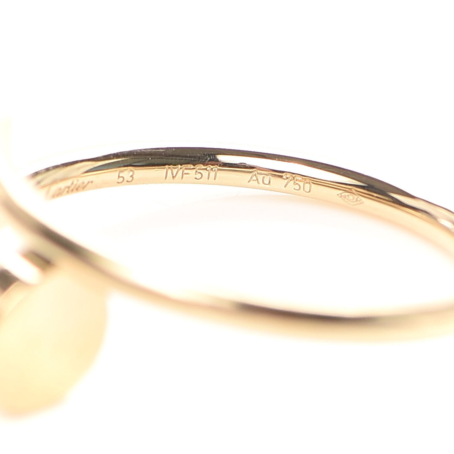 18K Yellow Gold Small Juste Un Clou Ring 53 6.5