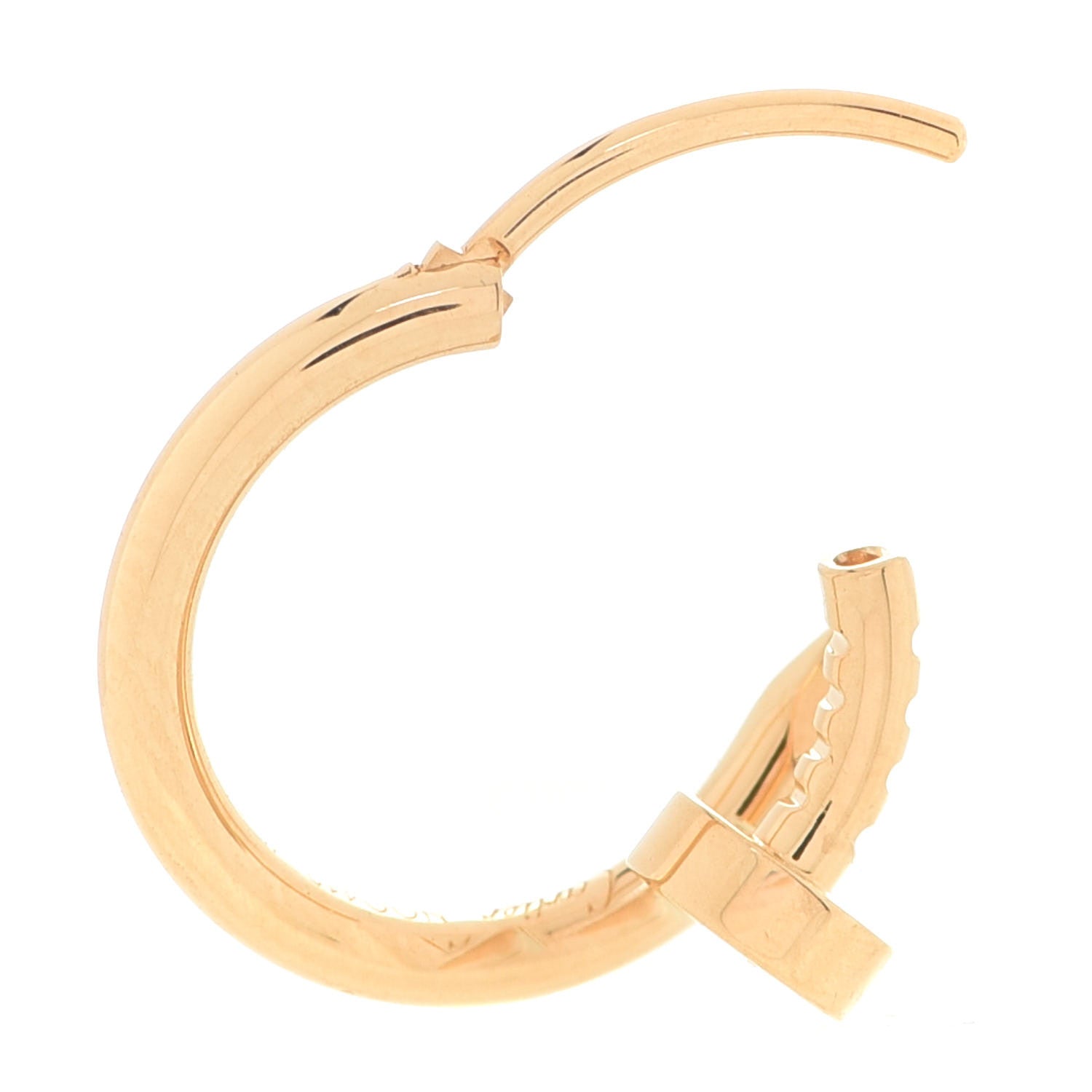 Cartier 18K Yellow Gold Juste Un Clou Single Hoop Earring 3 of 6