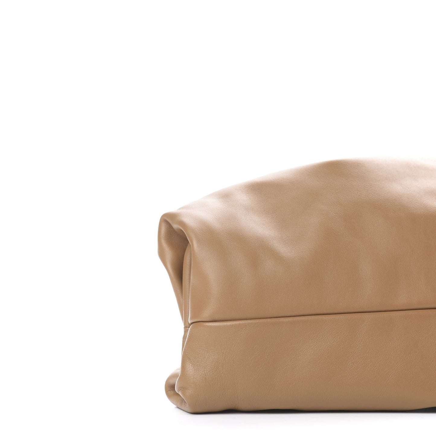 Smooth Butter Calf The Pouch Oversized Clutch Cammello