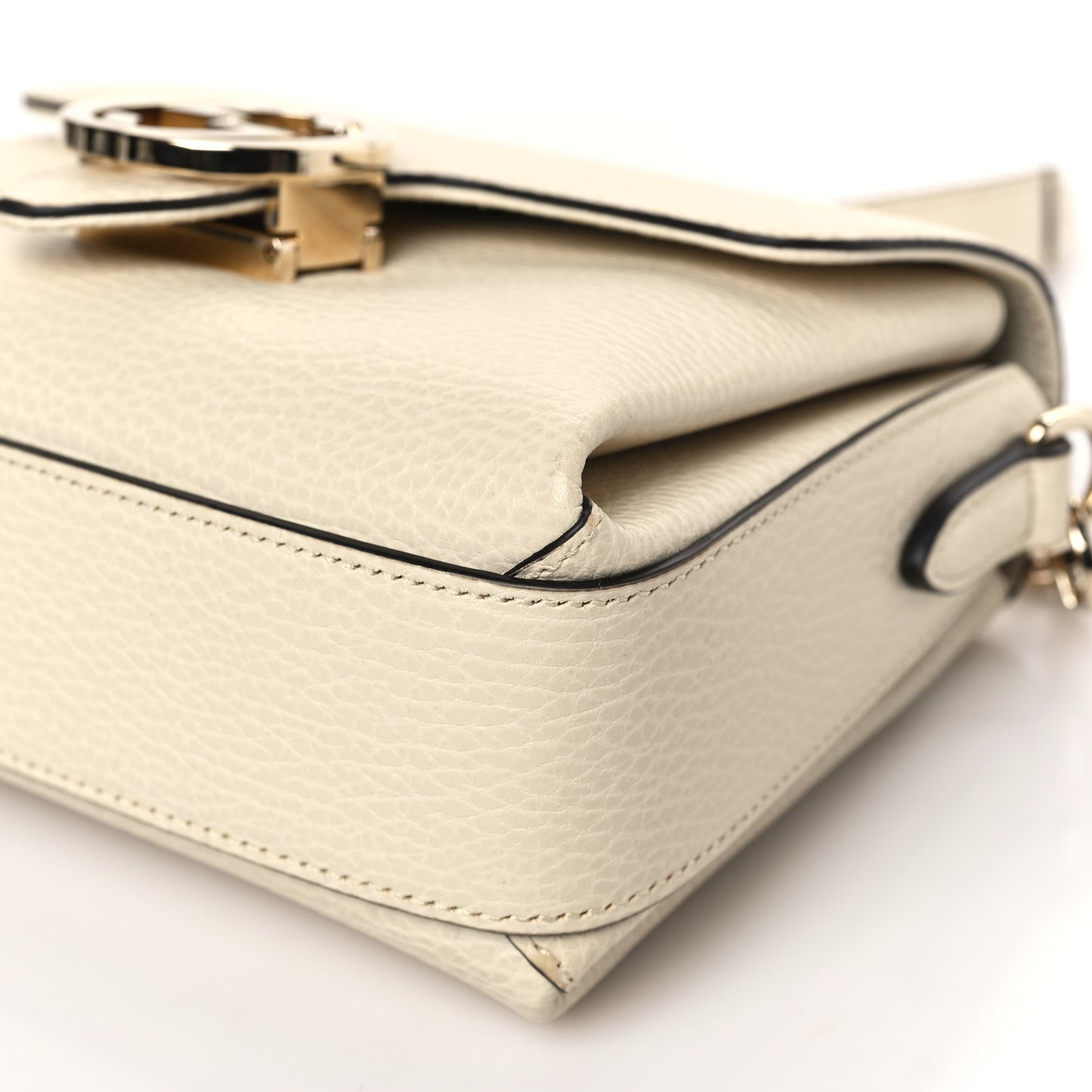 Dollar Calfskin Interlocking G Crossbody Bag Ivoire