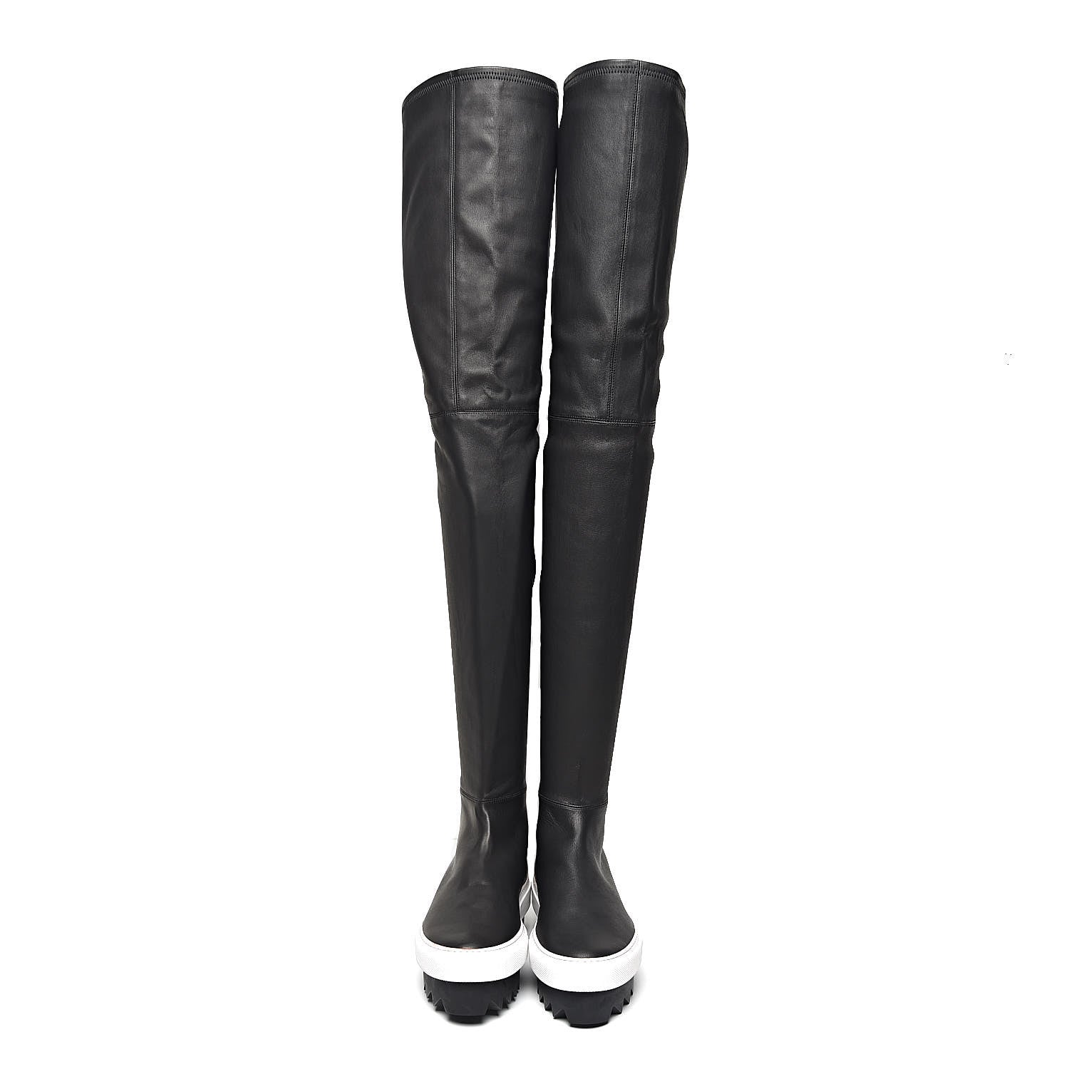Givenchy Lambskin Platform Over The Knee Boots 37.5 Black 2 of 17