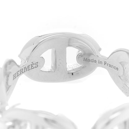 Hermes Sterling Silver PM Chaine d'Ancre Enchainee Band Ring 52 6 5 of 6