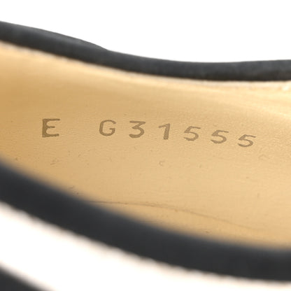 Chanel Raffia Lace Up Wedge Espadrilles 37 Beige 9 of 9