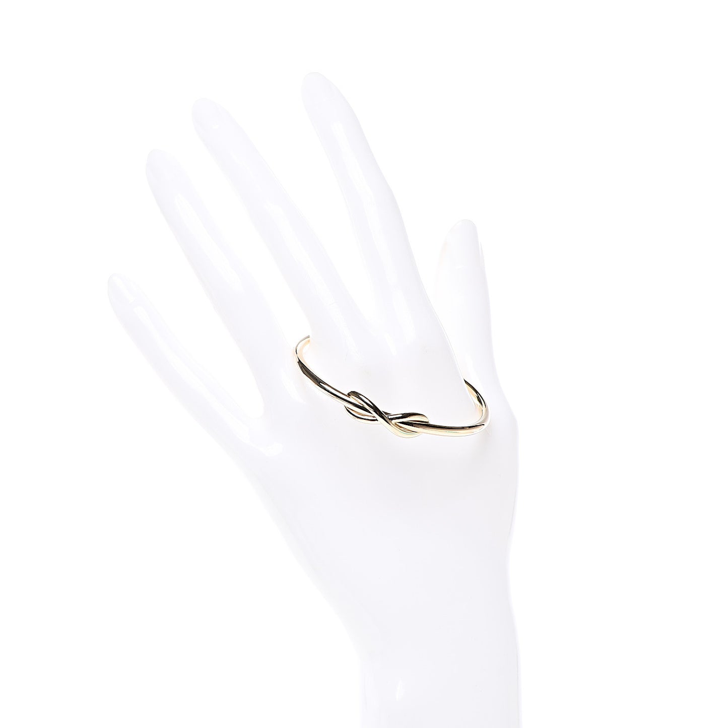 18K Yellow Gold Infinity Cuff Bracelet