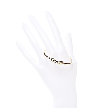 Tiffany 18K Yellow Gold Infinity Cuff Bracelet 2 of 5