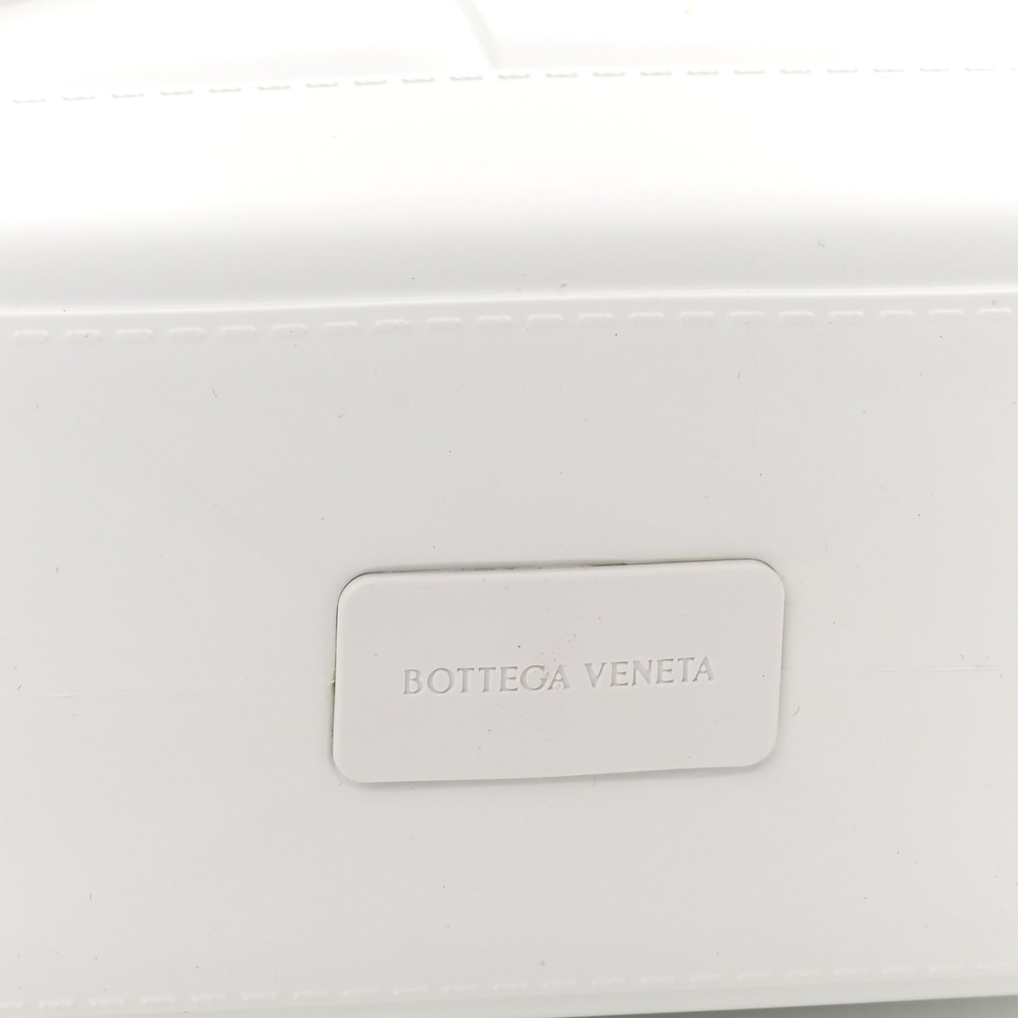 Rubber Intrecciato Mini Arco Tote White