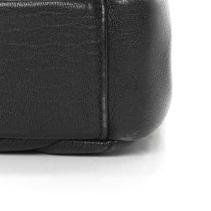 Saint Laurent Sheepskin Matelasse Chevron Monogram Medium College Bag Black 11 of 14