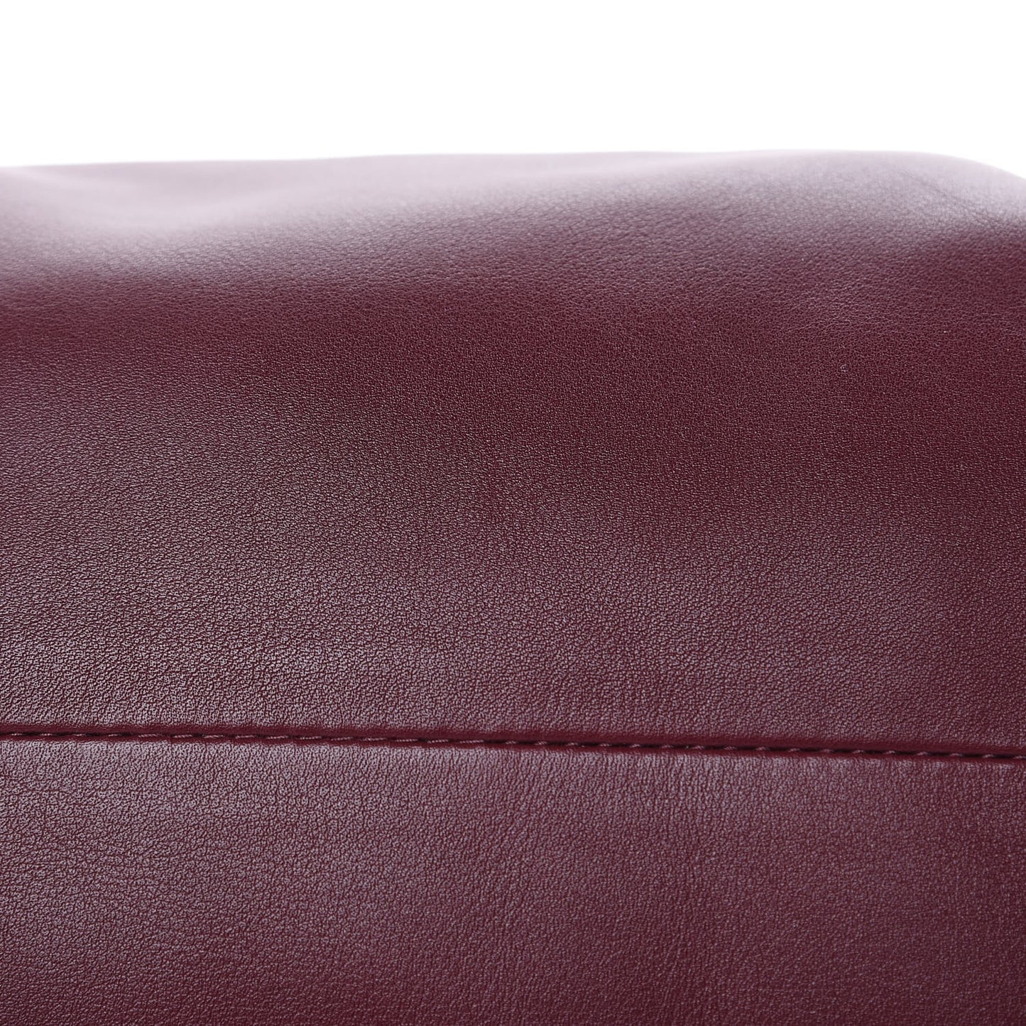 Smooth Butter Calf The Pouch Oversized Clutch Bordeaux