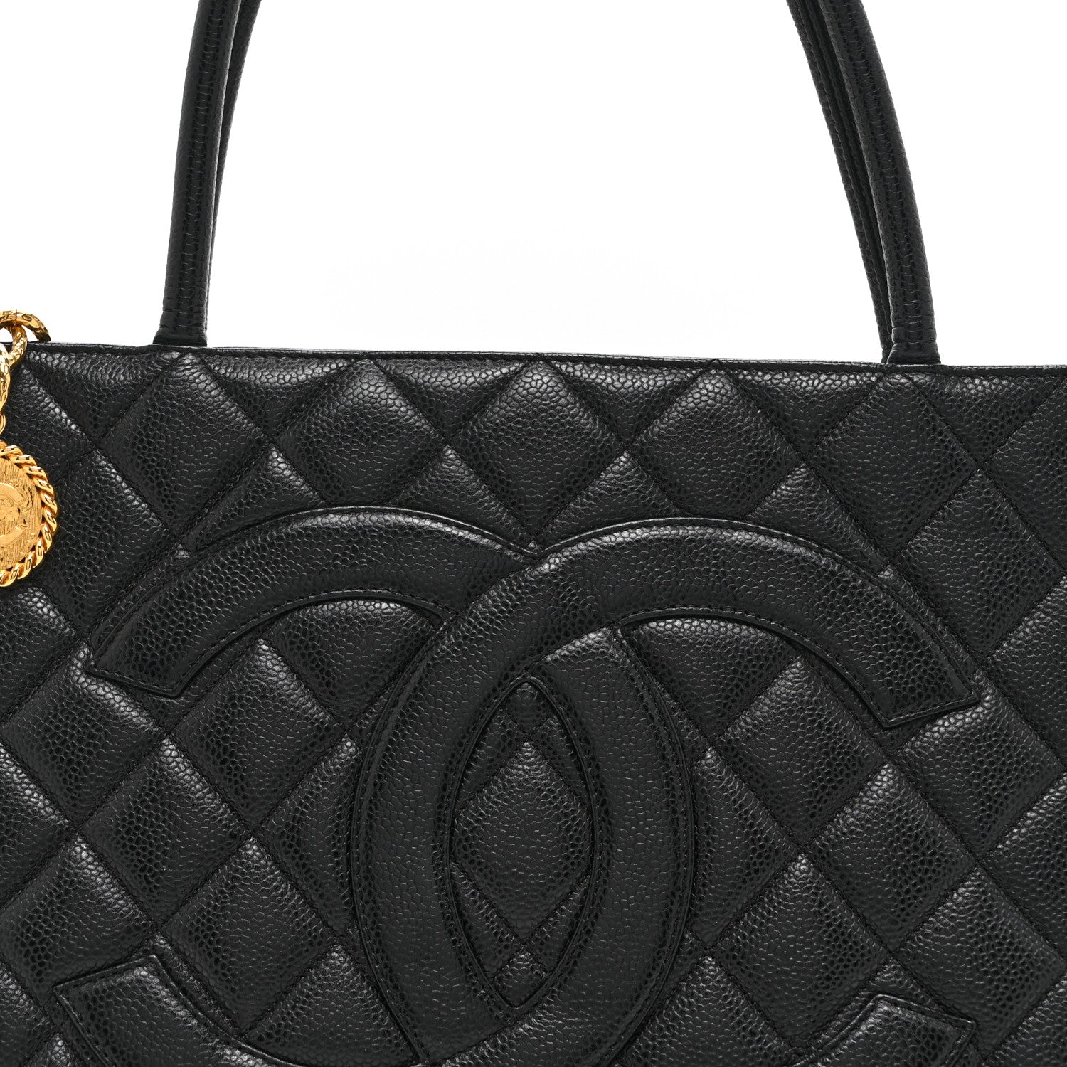 Chanel Caviar Quilted Medallion Tote Black 8 of 10