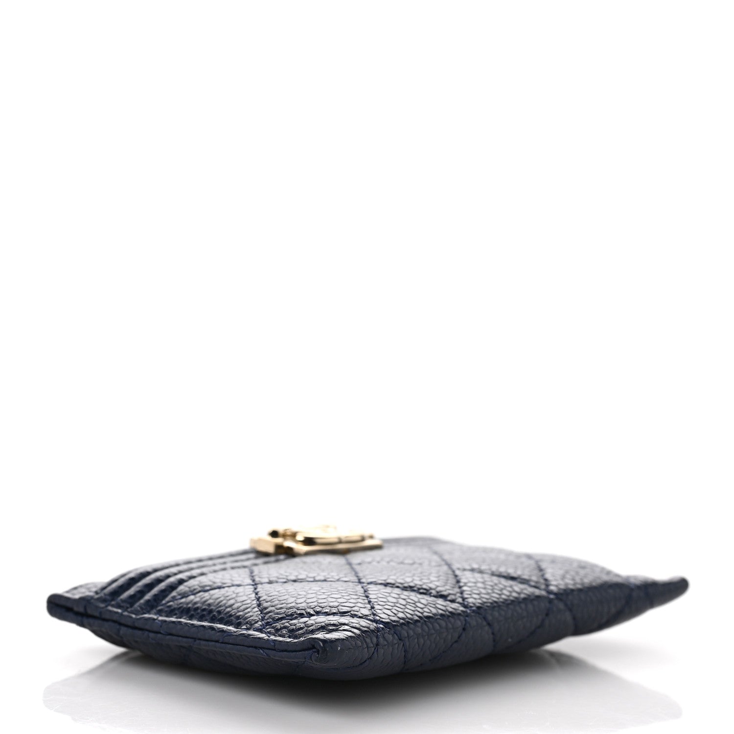 Chanel Caviar Quilted Boy Card Holder Blue 4 of 8