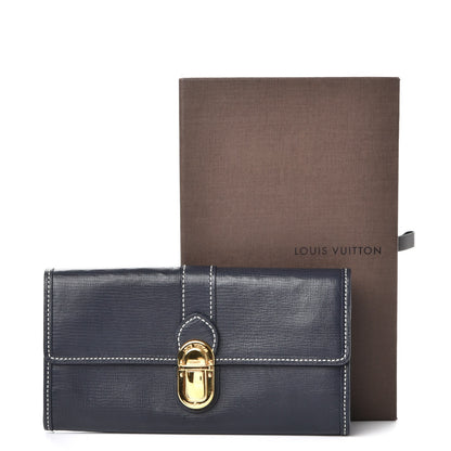 Louis Vuitton Utah Sarah Wallet Blue 8 of 8