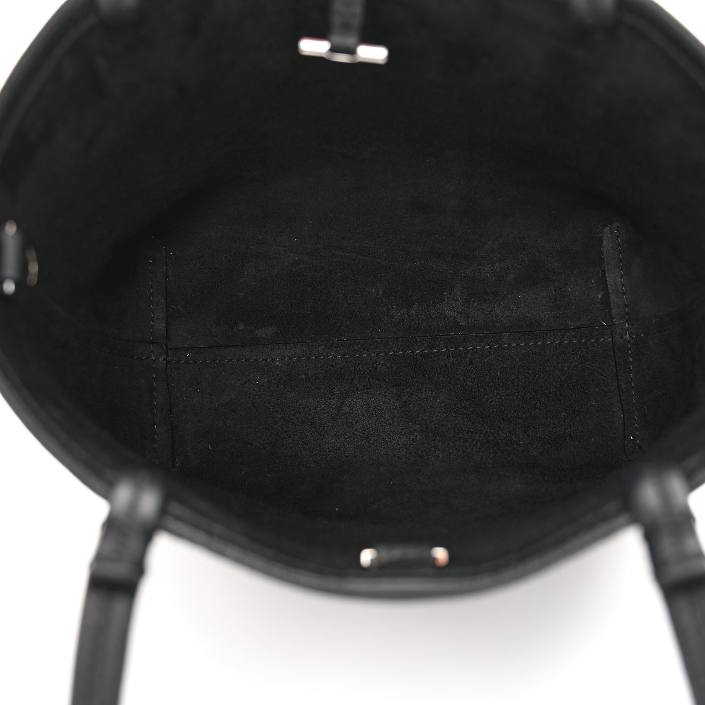 Grained Calfskin Small Park Tote Black