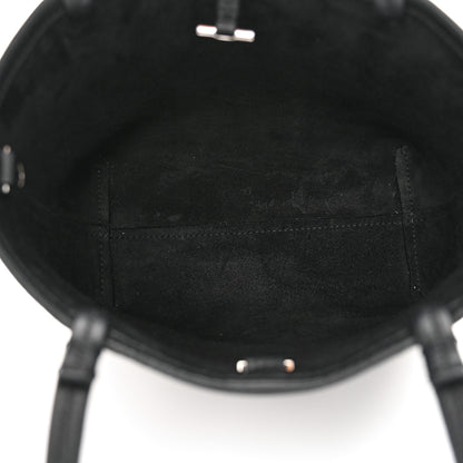 The Row Grained Calfskin Small Park Tote Black 5 of 11