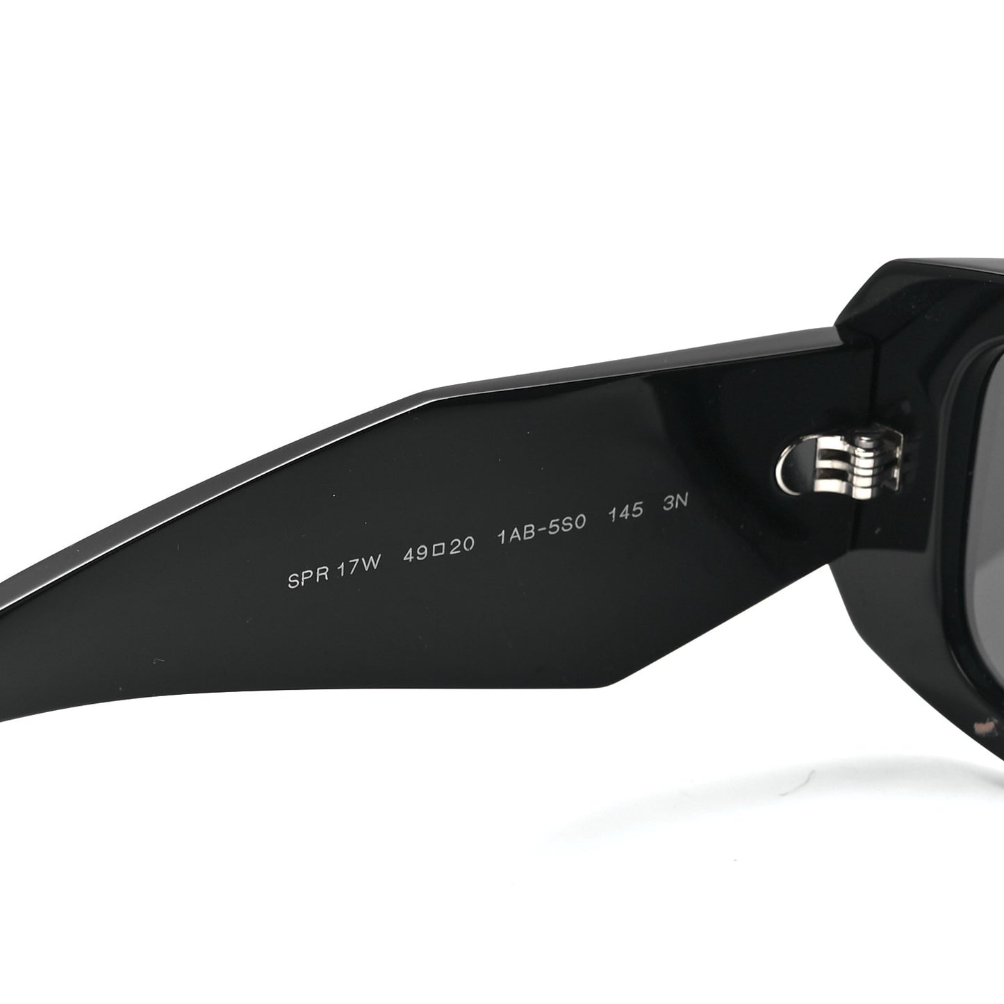 Acetate Symbole Sunglasses SPR 17W Black