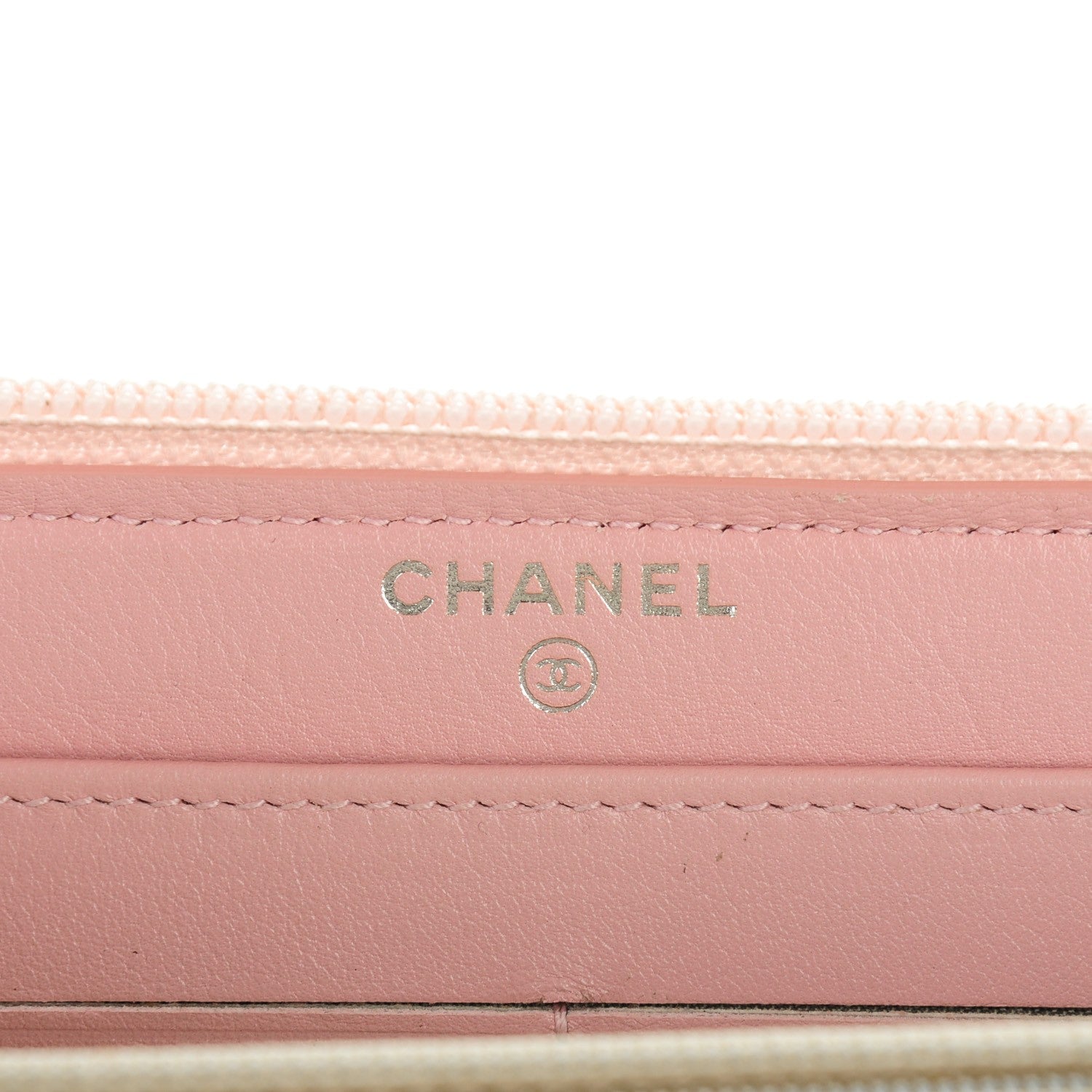 Chanel Caviar Large Timeless CC Zip Around Wallet Pink 6 of 8
