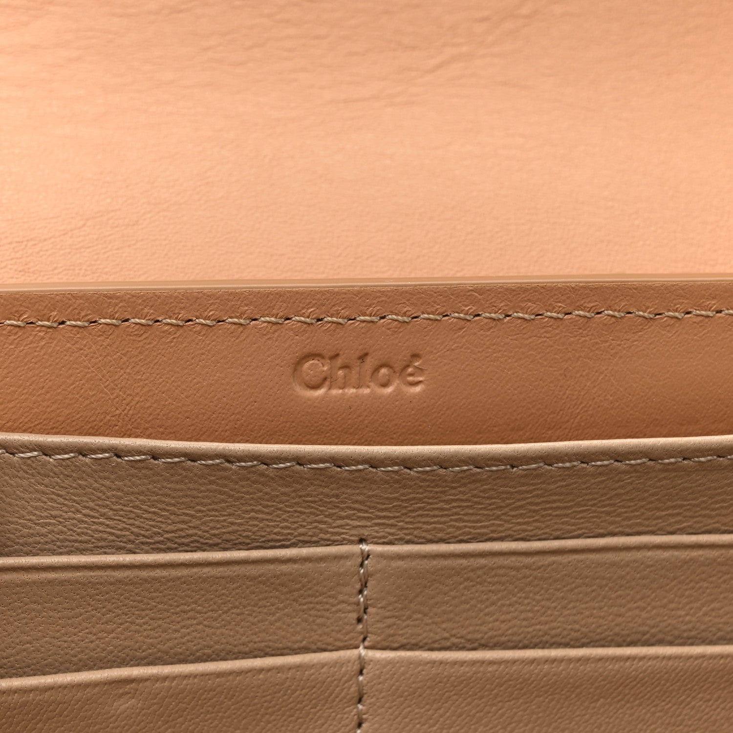 Chloe Calfskin Quilted Drew Long Wallet With Flap Blushy Pink 7 of 9