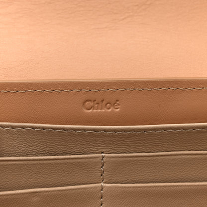 Chloe Calfskin Quilted Drew Long Wallet With Flap Blushy Pink 7 of 9