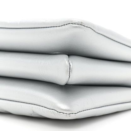 Louis Vuitton Lambskin Embossed Monogram Coussin BB Silver 9 of 18