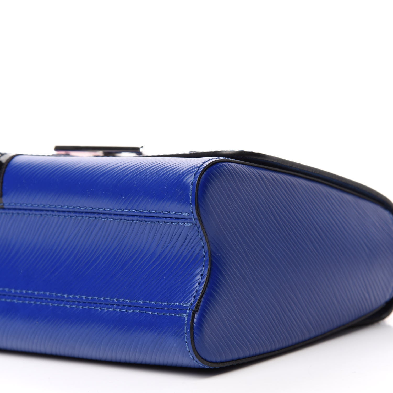 Louis Vuitton Epi Flamingo Twist Shoulder Bag MM Blue 7 of 10
