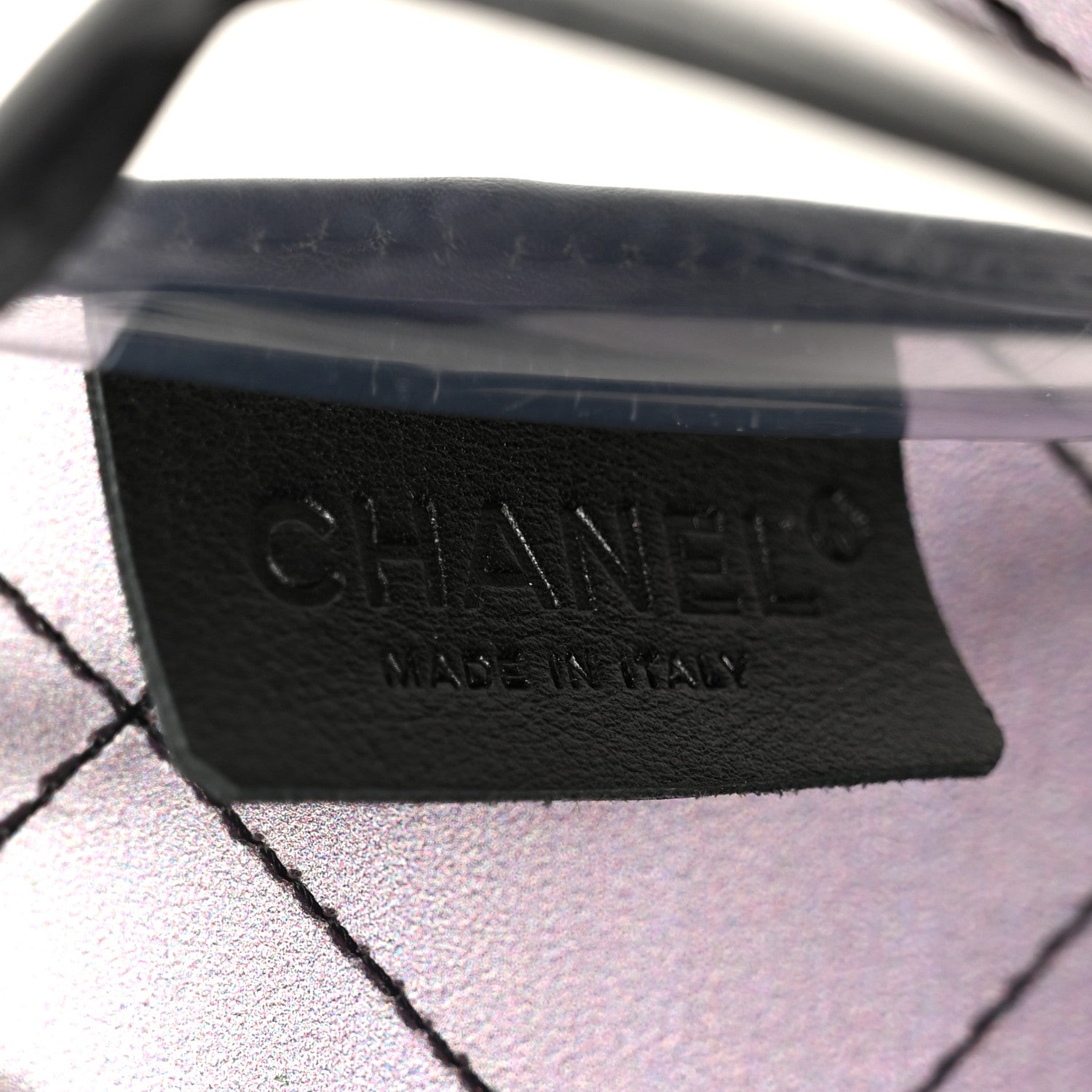 Chanel Vinyl Quilted Degrade Jumbo Single Flap Black 7 of 11
