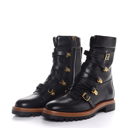 Christian Dior Shiny Calfskin Wildior Low Boot 36 Black 3 of 7