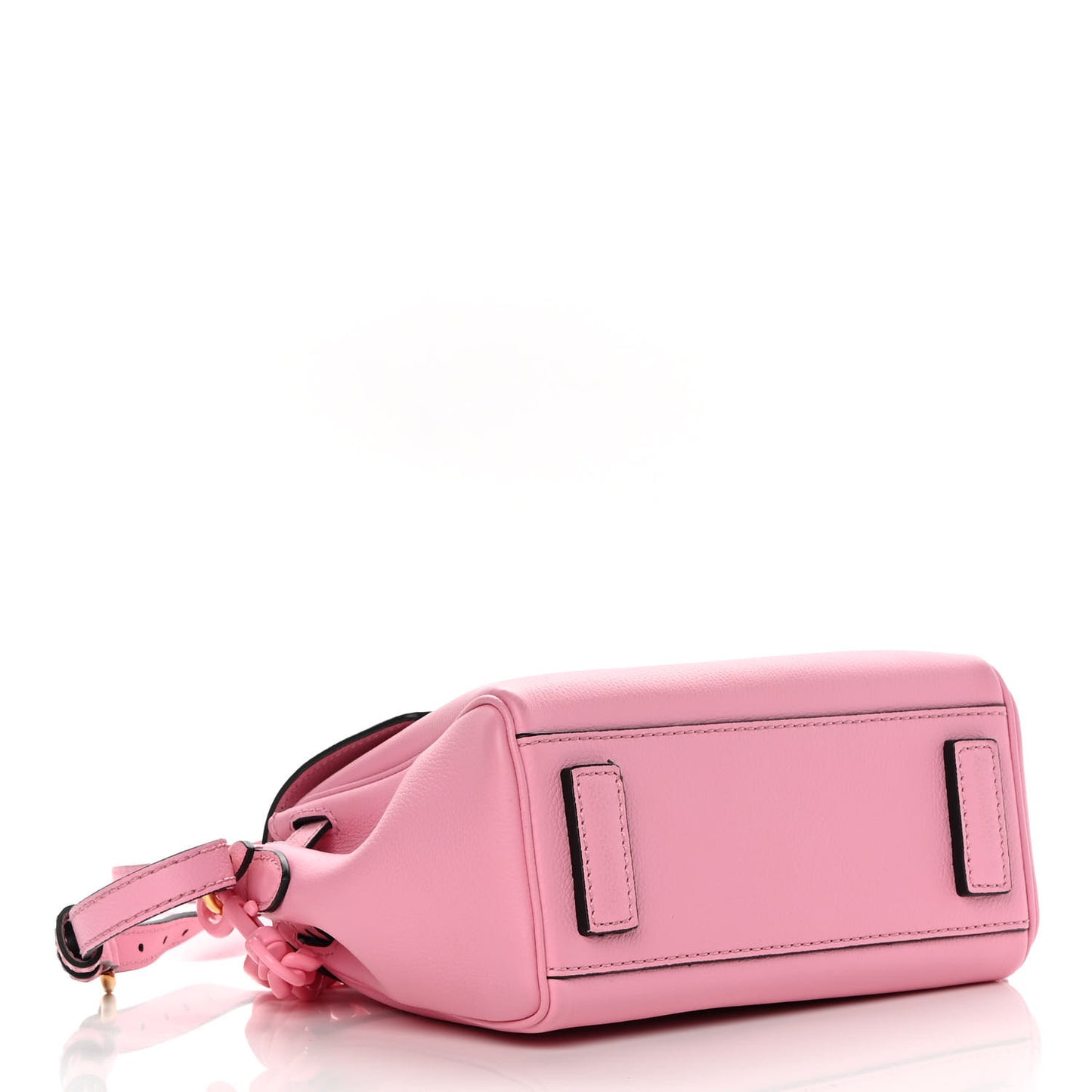 Grained Calfskin Small La Medusa Top Handle Bag Pink