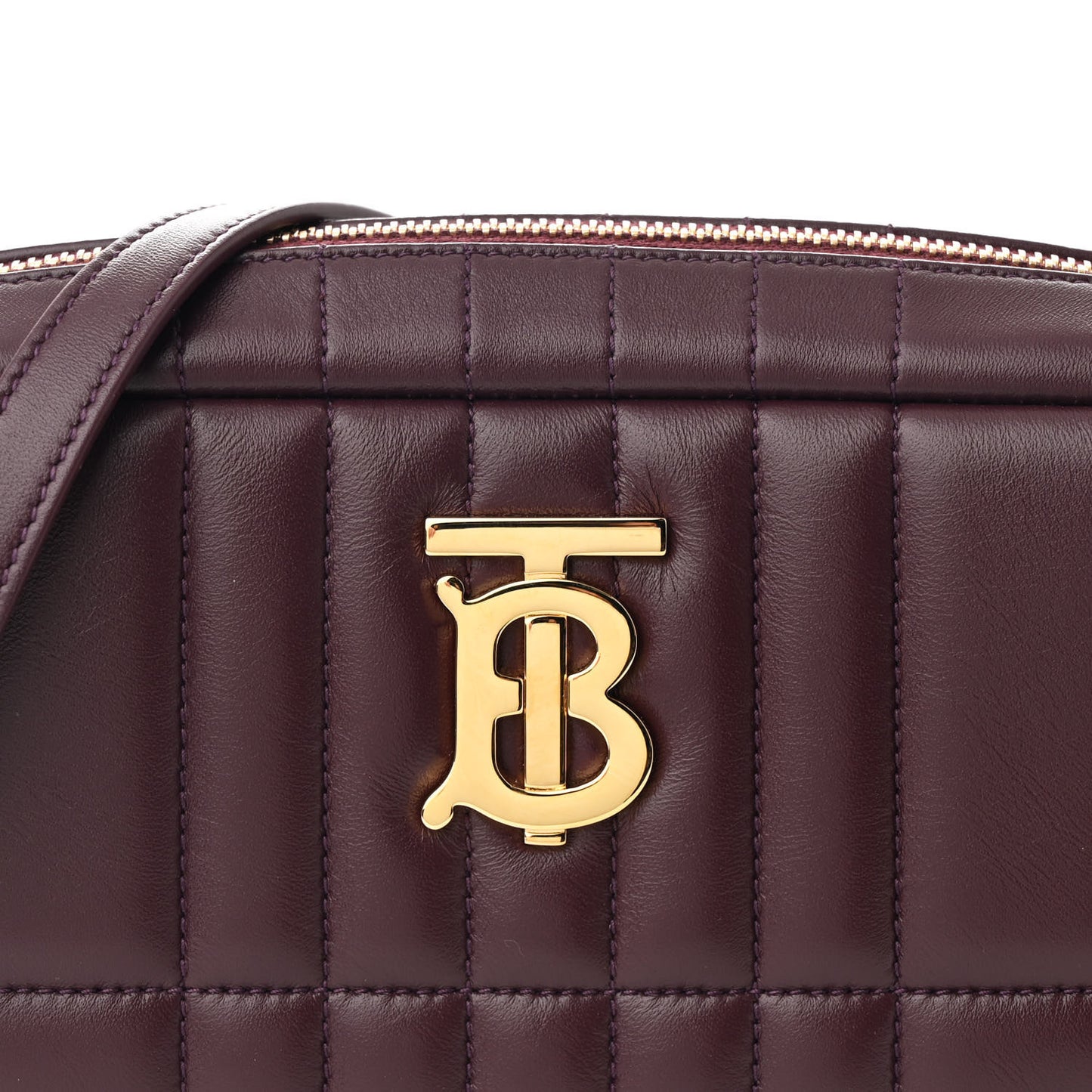 Calfskin Quilted Small Lola Camera Bag Deep Maroon