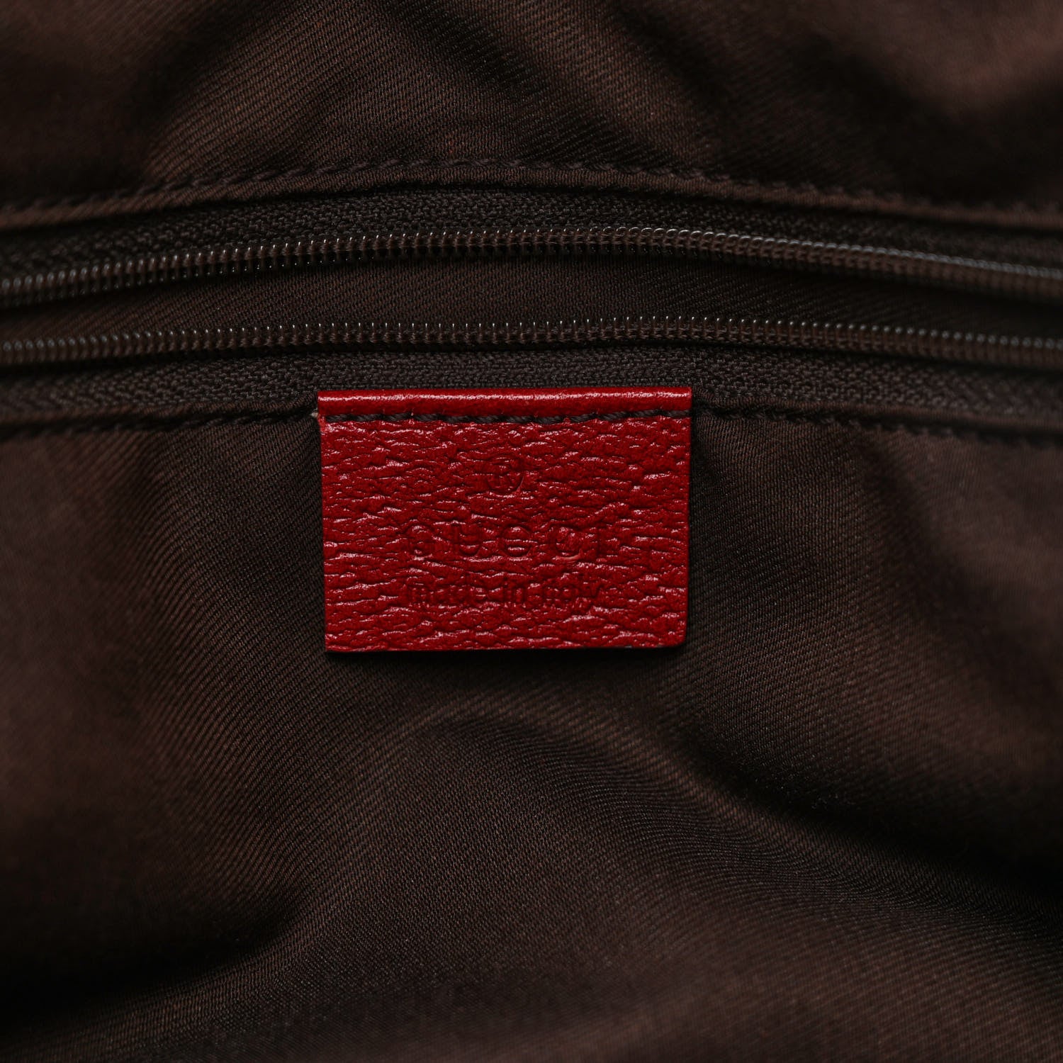 Gucci Monogram Small Princy Satchel Red 5 of 9