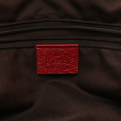 Gucci Monogram Small Princy Satchel Red 5 of 9