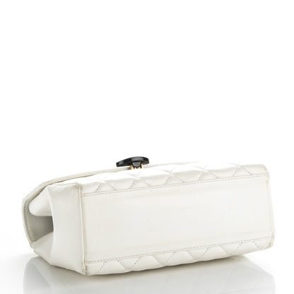 Chanel Lambskin Quilted Bekko Resin Flap White 4 of 9