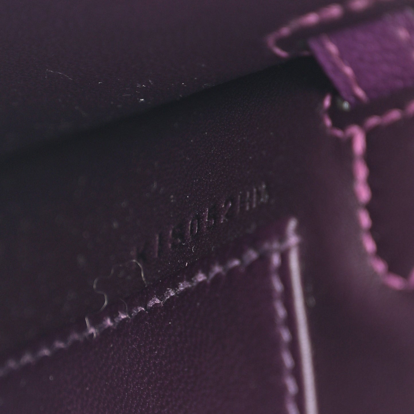 Chevre Mysore Verso Mini Kelly Sellier 20 Violet Raisin