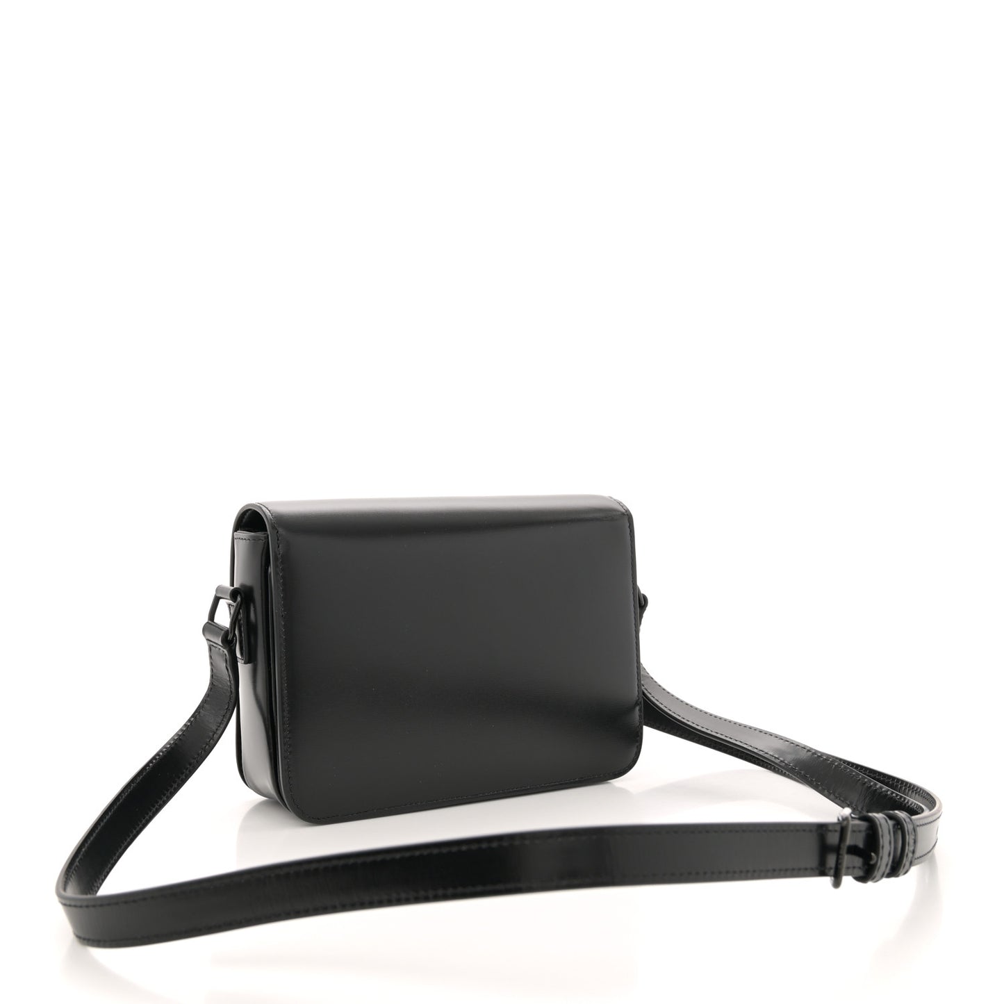 Shiny Calfskin Teen Cuir Triomphe Black
